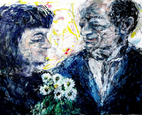 Couple C7 Jackson Pollock (1912 - 56) und Lee Krasner (1908 - 84) - (80 x 100cm) 2022